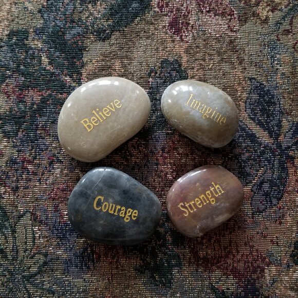 Inspiration stones for thought, affirmation, encouragement, set of 8, NWOT - Picture 2 of 5